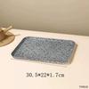 PP Wood Grain Plastic Serving Tray - Rectangular, Food Grade, Round Edges, Commercial Bread Plate.