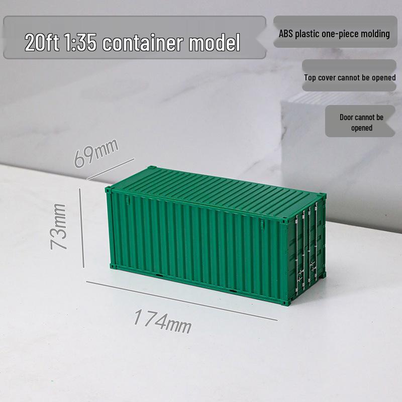1:35 Scale 20ft Container Model Simulation, Customizable with Patterns and Text - Perfect Business Anniversary Gift