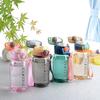 400ml Sports Water Bottle Outdoor Water Bottle With Rope Plastic Portable Water Cup Dinkware Camping Bike Bottle My Drink Bottle