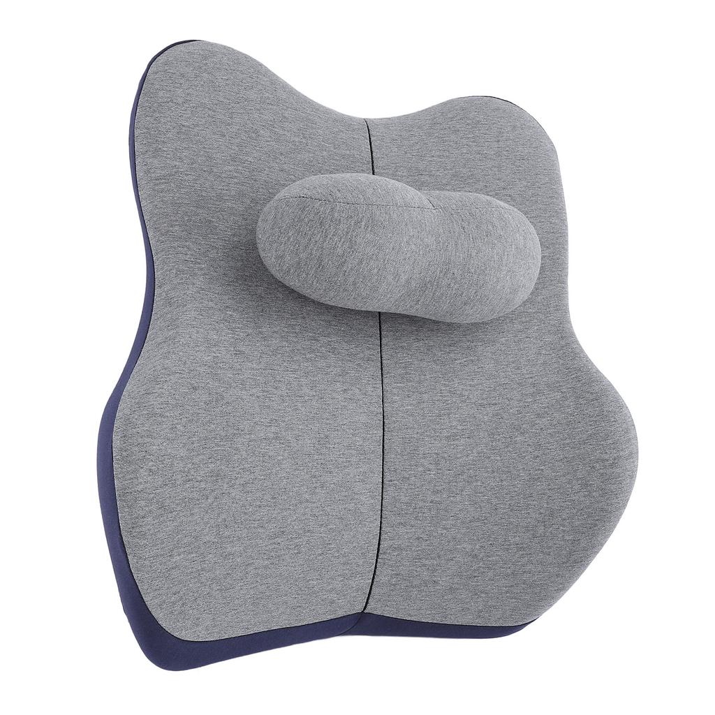 41x16x46cm Adjustable Lumbar Support Pillow Lower Back Waist Cushion for Office Chair Dark Blue