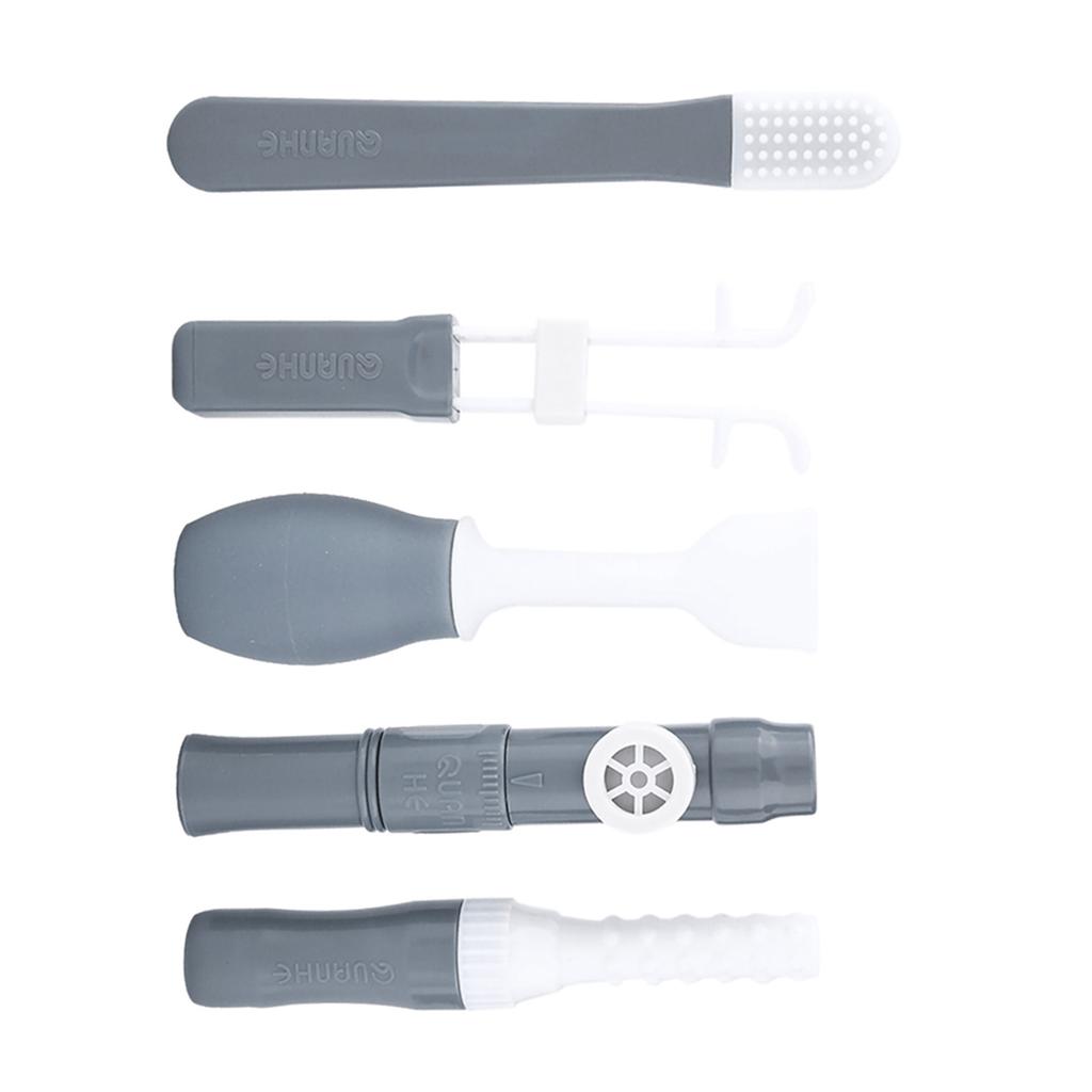 5pcs Set Oral Lips Muscle Perceiving Training Recovery Trainer Massager Brush Health Care