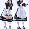 Sivrusn Maid Black and Maid Cafe Halloween Cosplay Classical Long and Plus Size Costume Apron Headband for Events and Size S British-style Dress,