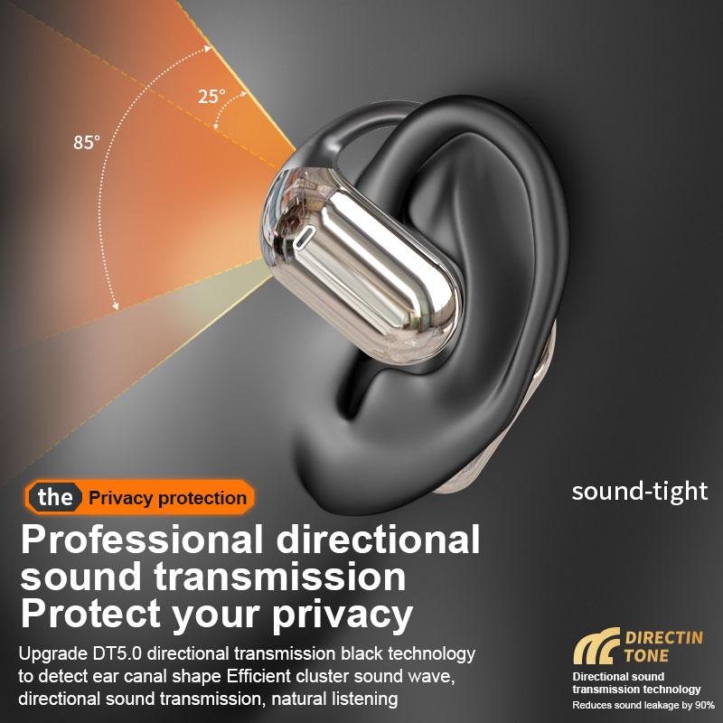 Q16 TWS Vezeték nélküli Digitális Kijelzős Fülhallgatók HiFi Sztereó Szuper Basszus Headset Fülkampós Fájdalommentes Viselés Nagy Kapacitású Zajszűrő Fejhallgató