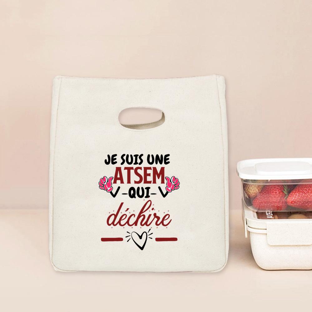 

I Am The Best Atsem in The Whole World Print Cooler Bags Lunch Bag Portable Insulated Bento Tote Thermal Food Pouch Teacher Gift