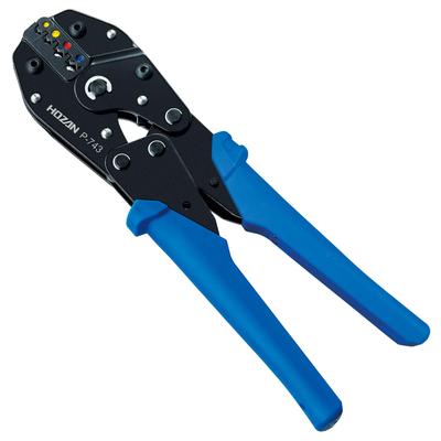 HOZAN Crimping Tool Insulated Crimp Crimping Pliers Applicable Sizes (For Terminals) 0.3/0.5/1.25/2 P-743