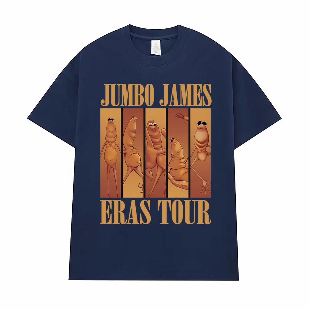 Hot Sale Funny Marcus The Worm Eras Tour Meme Jumbo James T-shirts Men Clothing Oversized Vintage Classic T Shirts Casual Tshirt