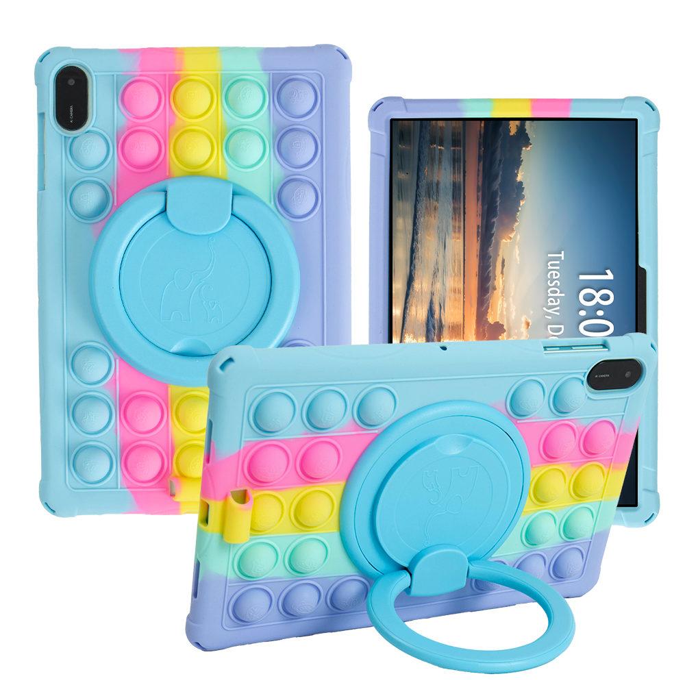 Case For Honor Pad X8A X9 11inch, 360 Rotating Soft Bubble Stand Tablet Cover For Honor X8A Kid Safe Funda