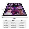 Saja Boys Kpop Demon Hunters Blankets Fleece Autumn/Winter Jinu Super Warm Throw Blankets for Bedding Travel Plush Thin Quilt