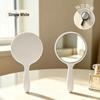 Round HD Handheld Makeup Mirror with Printed Logo - Portable Touch-up and Compact Mirror