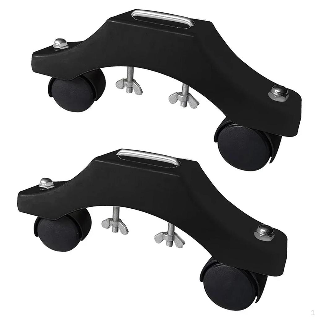 2 stück Elektrische Heizung Füße Halterung mit Rollen Bewegliche Unterstützung Glatte Roll Länge 23cm Robust
