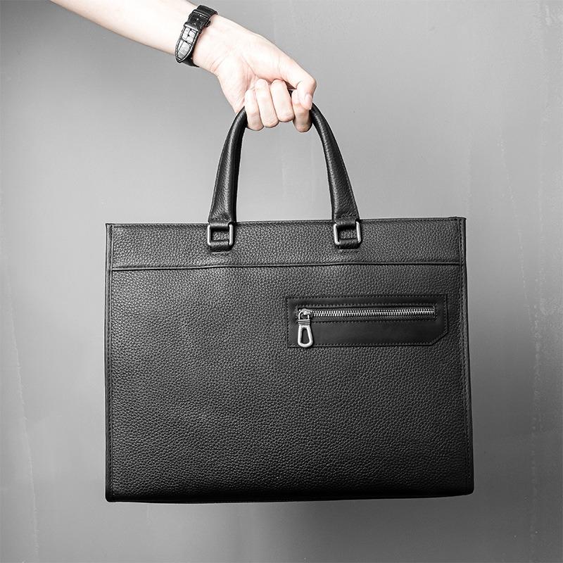 Crossbody Bag Genuine Leather Business Briefcase Men's Casual Handbag