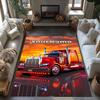 Peterbilt Heavy Trucks Personalized Text Floor Rug Office Rug Suitable for Balcony Dormitory Foyer Hallway Anti-slip Rug Decorate Offices