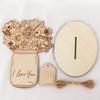 2Pcs New Wooden Crafts Decoration Flowers Mother's Day Wooden Flower Card Festival Birthday Greetings Gift