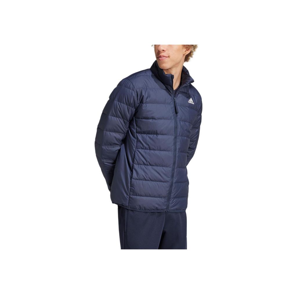 Adidas Essentials Lite Down Stand Collar Sports Casual Warm Down Jacket Men Jacket Legend-Ink-Blue JN4341