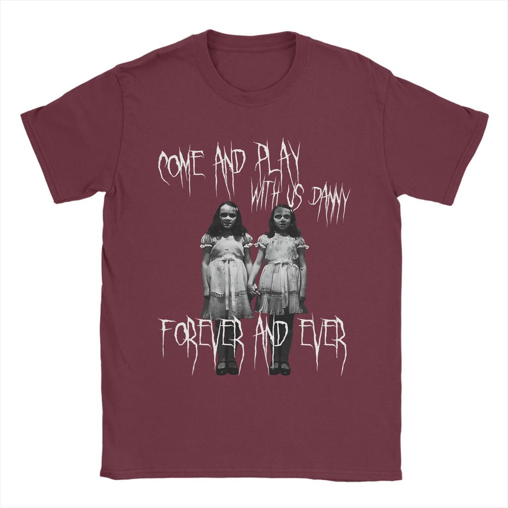 Vintage Come and Play with us Danny The Shining T Shirt Unisex Oneck Short Sleeve Top Tee Cotton Summer TopsTops