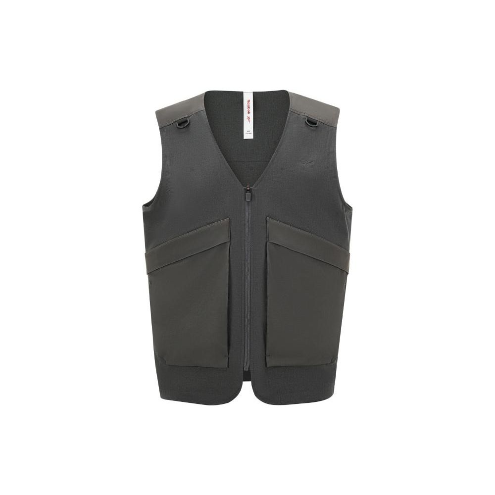 

Reebok Solid Color Zipper Sleeveless Jacket Men Jackets Charcoal 23RCS113MGH1 L