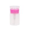 60ML Rose Red Edge Nail Art Press Bottle with Lockable Cap for Polish Remover and Alcohol