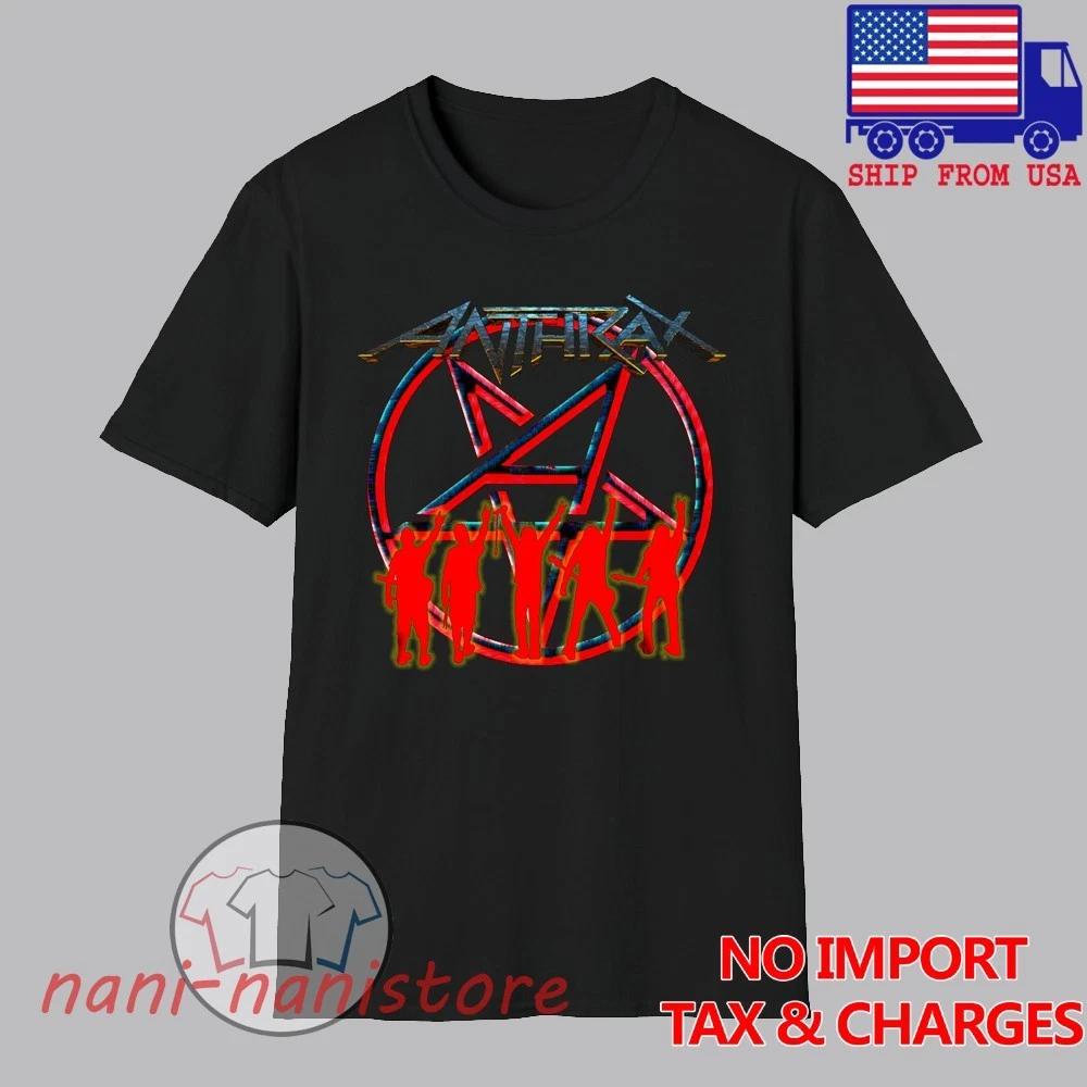 Anthrax Men s Black Size S-5XL XL