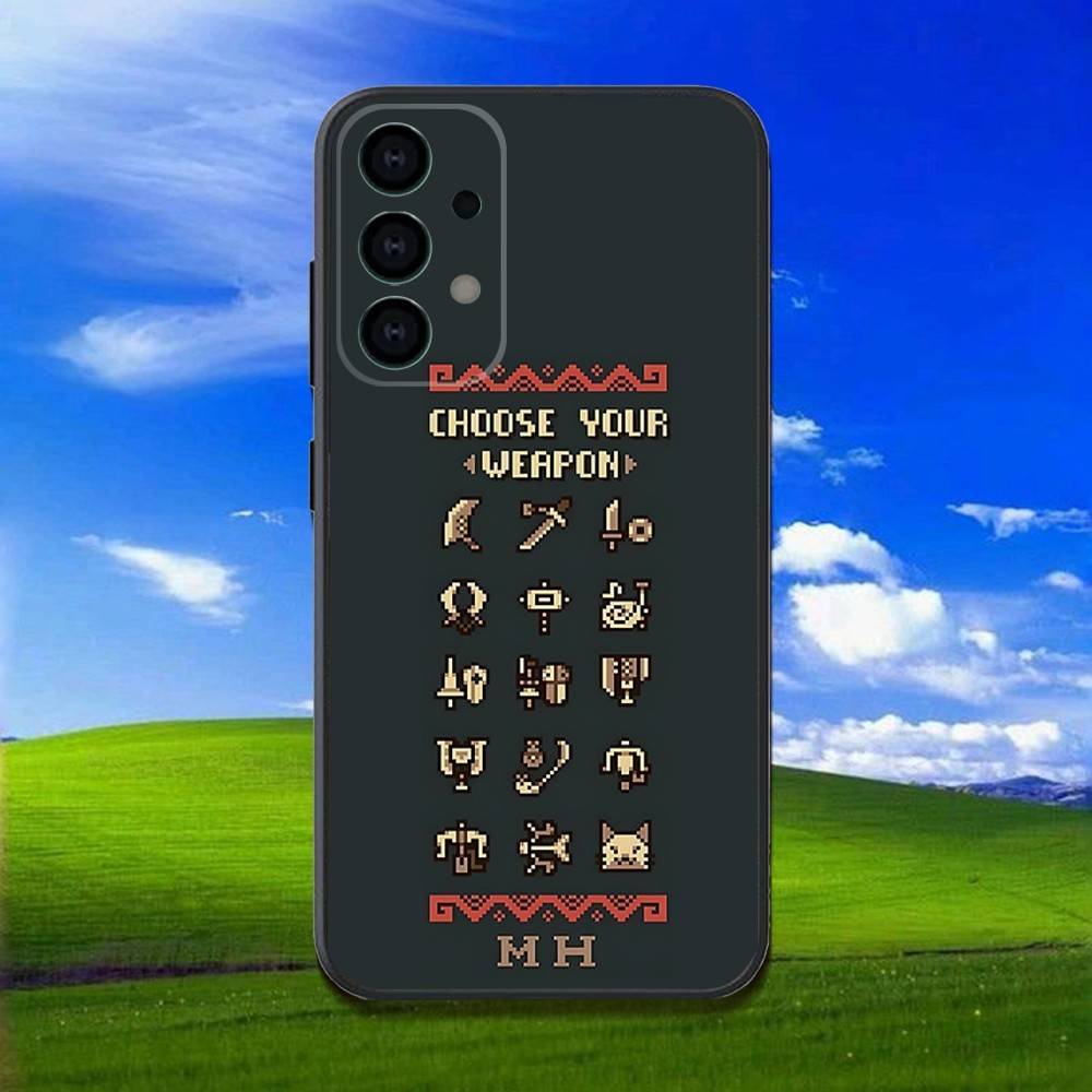 Game M-Monster-Hunter Phone Case For Samsung Galaxy A13,A21s,A22,A31,A32,A52,A53,A71,A80,Soft Black Shell