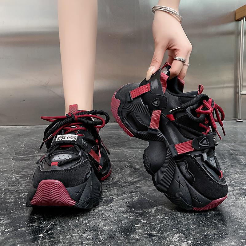 Fashion Autumn Shoes for Women Lace-Up Casual Breathable Wear Resistant 2024 Trend Fashion Women's Vulcanize Shoes Zapatillas Mujer