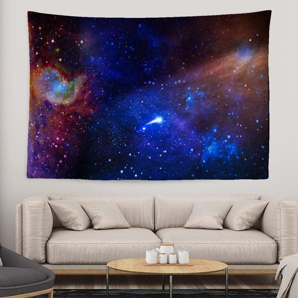 Starry Sky Galaxy Tapestry Fantasy Cloud Cover Wall Hanging Bohemian Hippie Witchcraft Art Dormitory Decoration