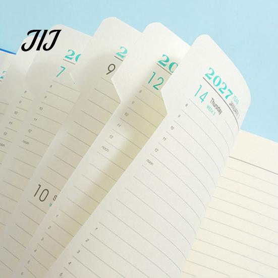 Academic Monthly Planner 2027 A5 Daily Planner, 365 Day Time Management Schedule Notebook for Work Study, Imitation Leather Hardcover Organizer,