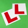 Learner L Plate New Driver Stickers Self Adhesive Removable Decals Student Signs