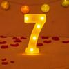Alphabet Letter LED Lights Luminous Number Lamp Decor Battery Night Light for Home Wedding Birthday Christmas Party Decoration KTY