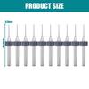 10Pieces PCB Spirals Grooves Drill Bits for Engraving and Precise Circuit Board Work Soft Materials Drilling Accessories