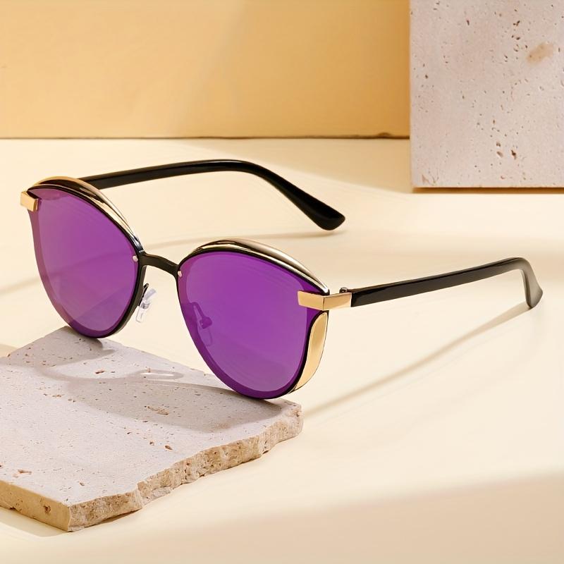 Neue Mode Mehrfarbige Brille - Stilvolles Blaues & Goldenes Design, Leichter Zinklegierungsrahmen, Perfekt für Sommer & Pendeln