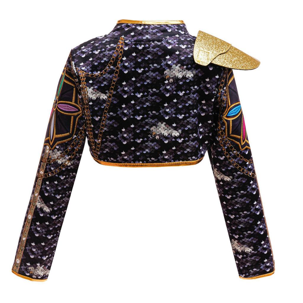 Girls Korean Music Costume Jacket Shirt Short 3PCS Set Dance Singer Show Halloween Birthday Party Role Play Outfit