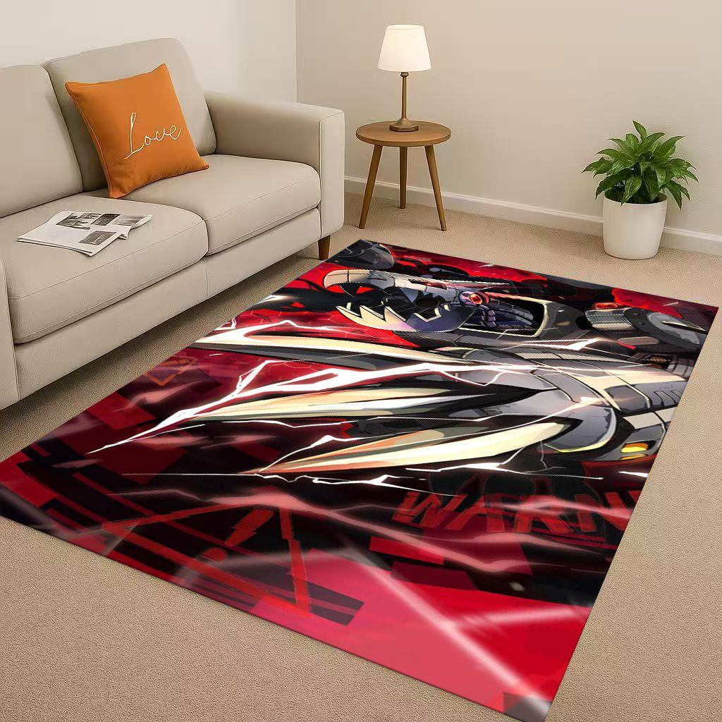 Angewomon Cartoon Digimon Adventure Living Room Non Slip Area Rug Soft Carpet for Bedroom Sofa,Easy Clean Home Doormat Playmat
