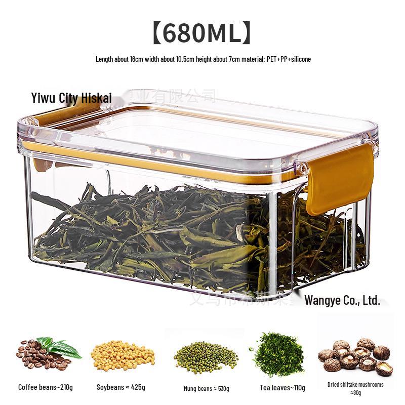 Transparent Plastic Food-Grade Storage Jar for Candy, Tea, Grains, and Cereal