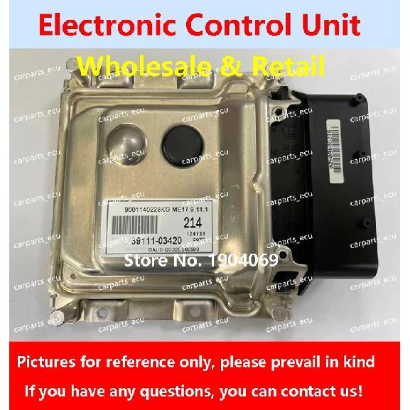 39106-2BBA3 Y0A3/39117-2BBA3 Y2A3 For Hyundai Elantra Rena Car Engine Computer Board/ECU/ME17.9.11.1 39111-03420 214 39106-2BBA3