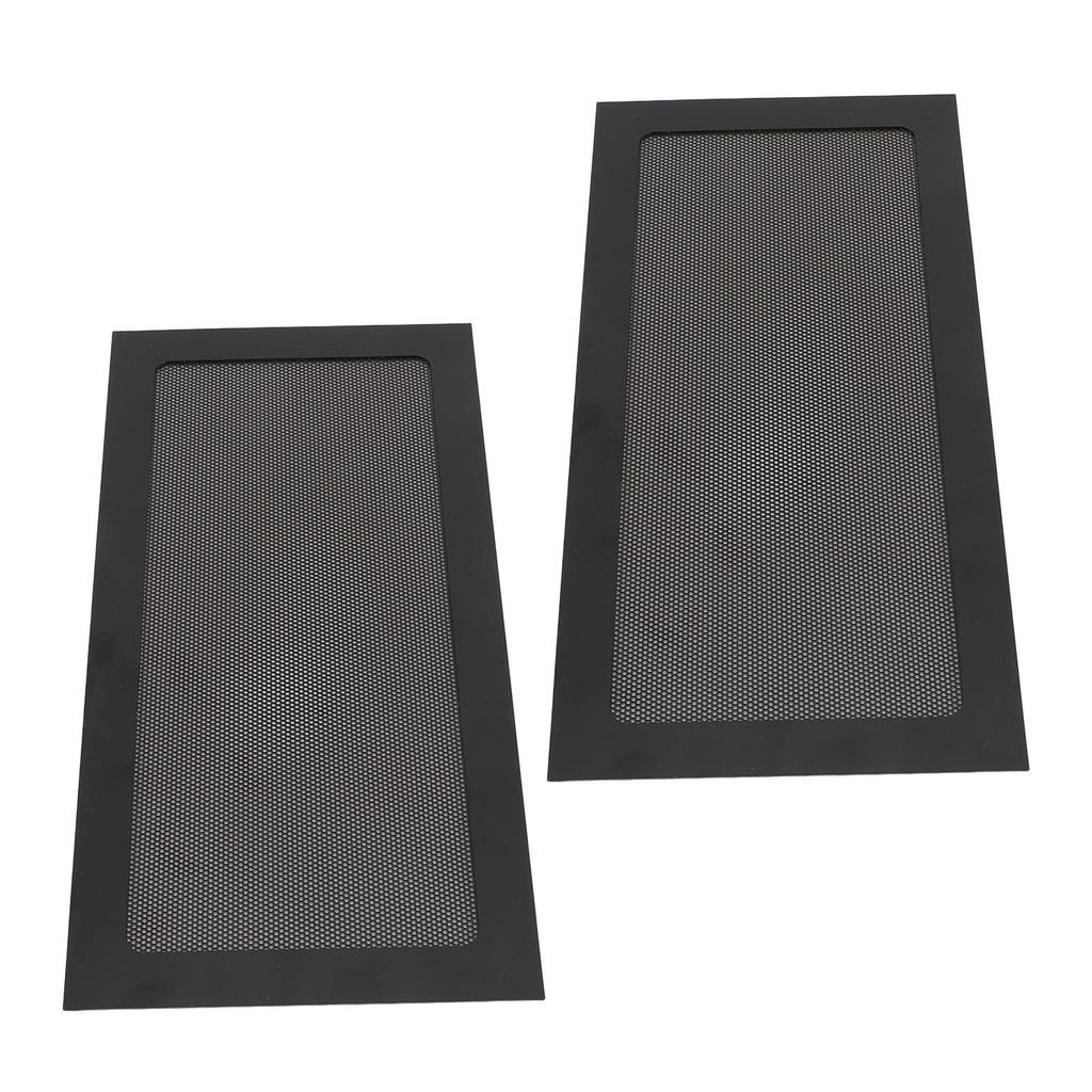 2Pcs Computer Cooler Fan Dust Filter Magnetic Frame PC Fan Dust Mesh PC Cooler Filter Fine Mesh PVC Dust Cover