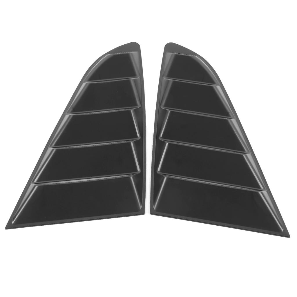 2pcs Auto Black Side Window Louver Windshield Sun Shade Cover Fit for Ford Mustang 2015‑2020