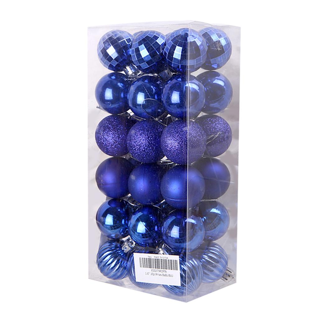 36Pcs Christmas Tree Balls Hanging Pendant Plastic Colorful Balls Ornament Set Christmas Home Decoration 2025 Navidad New Year