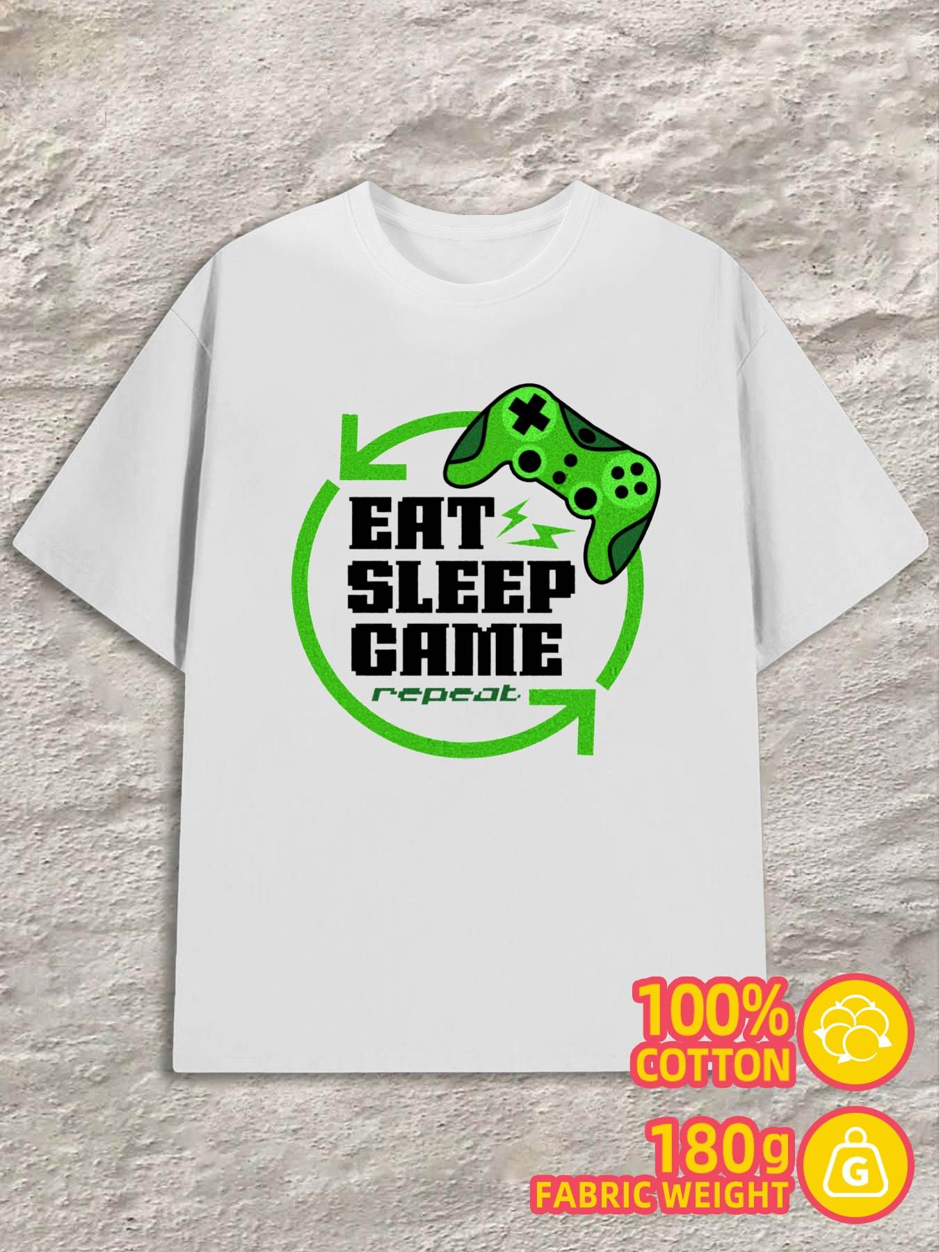 Men s T-Shirt Y2K Game Life Cycle Comfort White 4XL