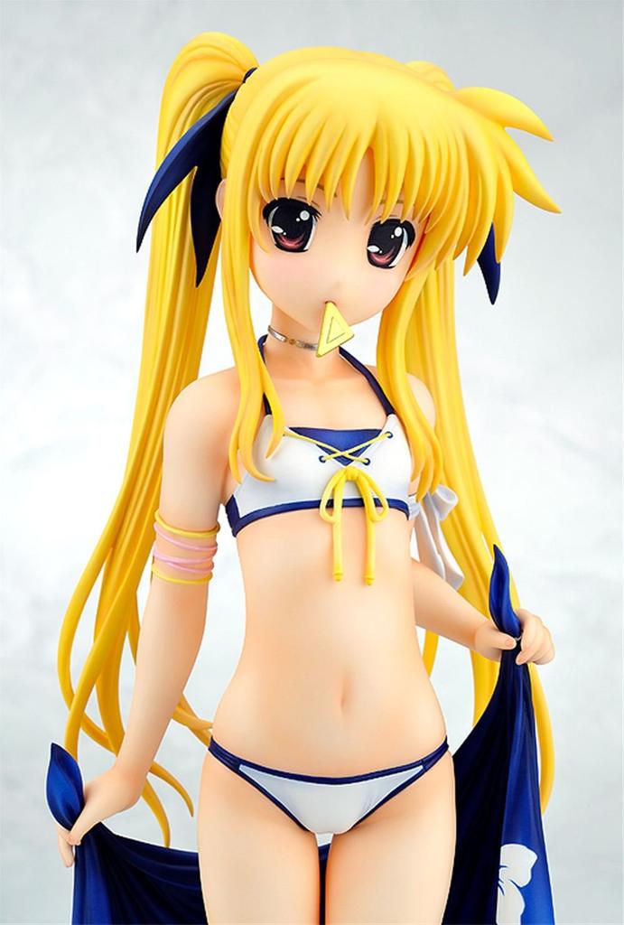 Magical Girl Lyrical Nanoha The MOVIE 1st Fate Testarossa Swimsuit Scale PVC Ver. (1/4 Pre-painted Figure)