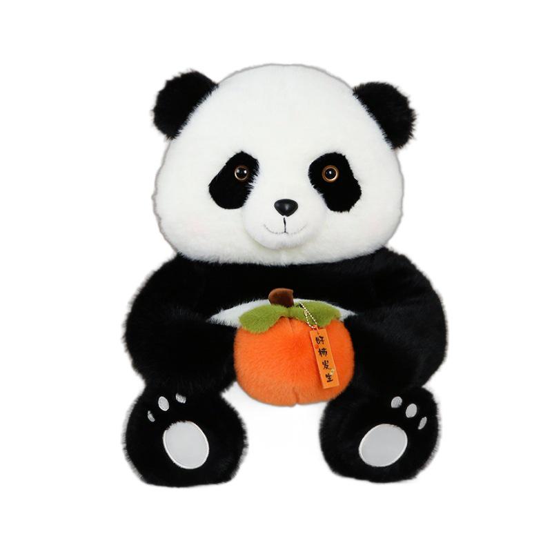 Large Persimmon Panda Plush Toy - Perfect Sleep Doll & Birthday Gift for Kids, Friends, or Lovers