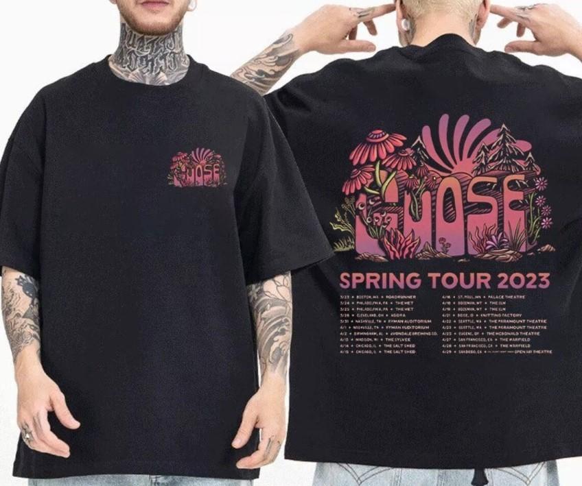 Goose Spring Tour 2023 Shirt, Goose Band 2023 Shirt, Goose 2023 Tour Shirt Unisex T-Shirt XXXL