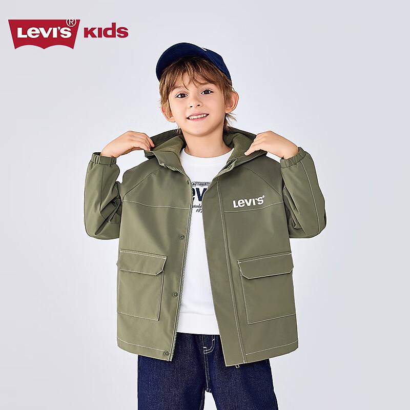 

Levi s Kids Hooded Triple-Protection Softshell Windbreaker for Boys 6