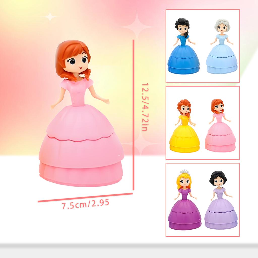 Bola surpresa de demolição demolição diversão princesa bola cega faça você mesmo boneca ao redor do bolo brinde de princesa enfeites barraca de chão brinquedos