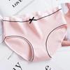6PC/Set Women's Cotton Underwear Seamless Panties Solid Color Underpants Girls' Lingerie Briefs