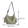 Women Nylon Crossbody Bag Stylish Large Capacity Shoulder Bag With Adjustable Strap Zip Underarm Bag For Shopping Work Daily Use