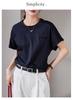 Pure Cotton Short-sleeved T-shirt for Women