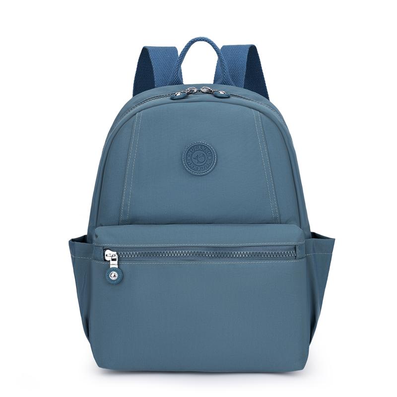 Damen Rucksack Nylon Studenten Schultasche Leicht Einfarbig Reise Rucksack