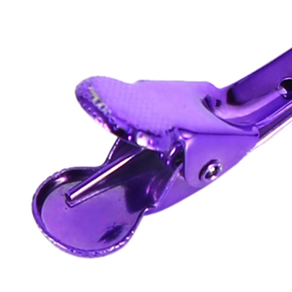 12PCS Purple Salon Hair Clip Fashion Sectioning Clip Home Use Duck Bill Clips  Salon