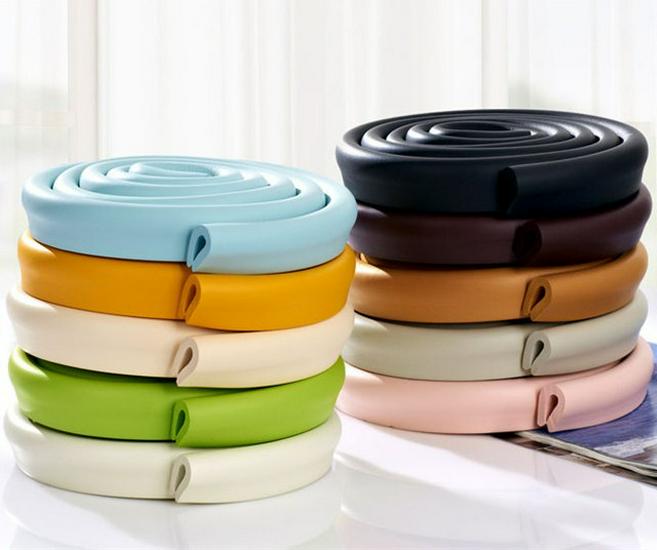 

Утолщенная защитная полоса U-образной формы для краев и углов стола розовый