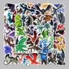 Evil Dragon Cartoon Stickers (50-Pack) – Waterproof, Decorative Stickers for Suitcases, Scooters, Laptops, Tablets, and Water Bottles